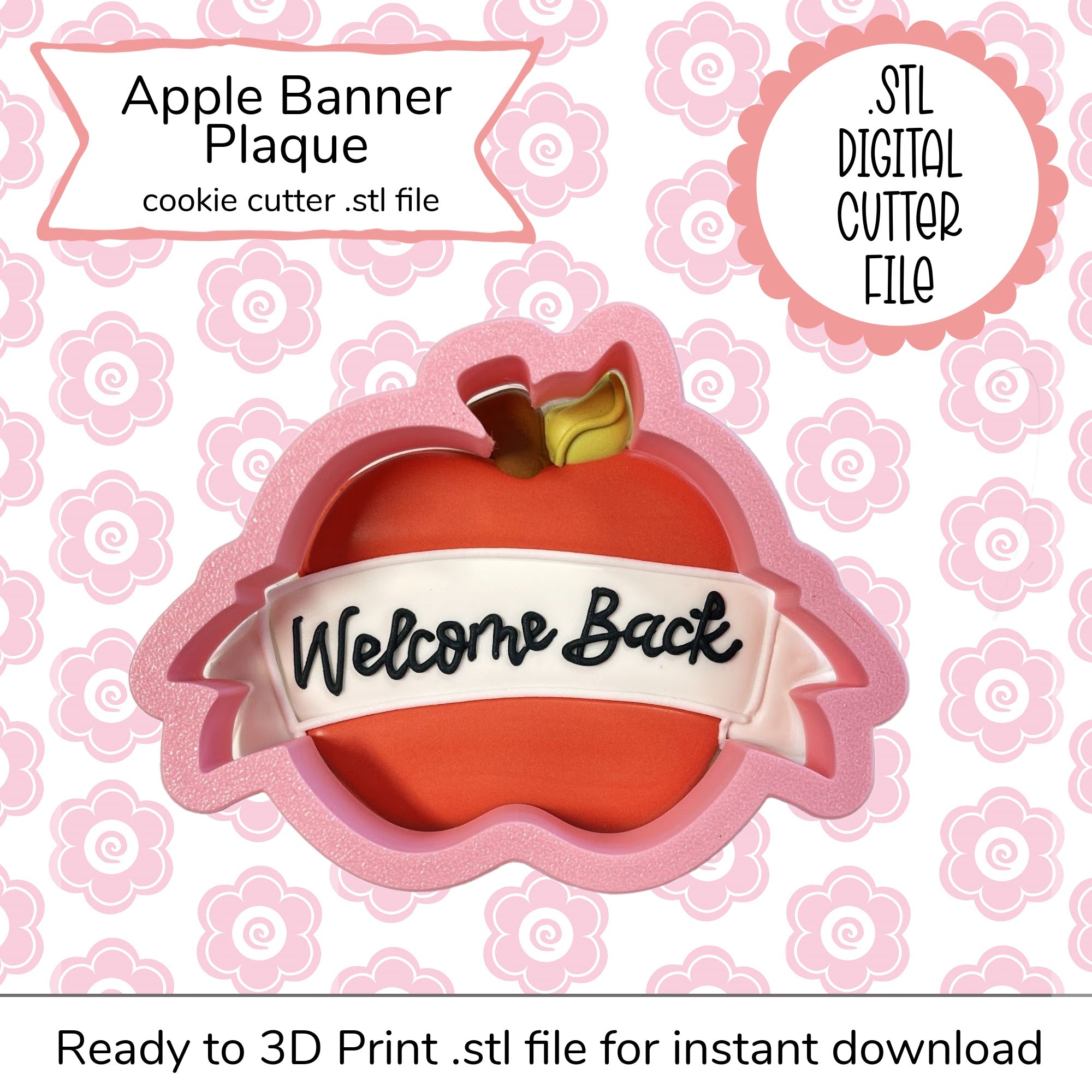 Apple Banner Cutter STL File (digital file)