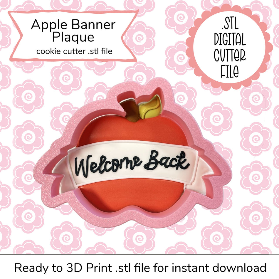 Apple Banner Cutter STL File (digital file)