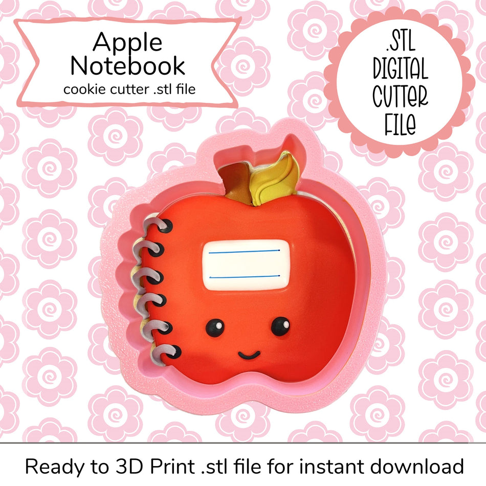 Apple Notebook Cutter STL File (digital file)