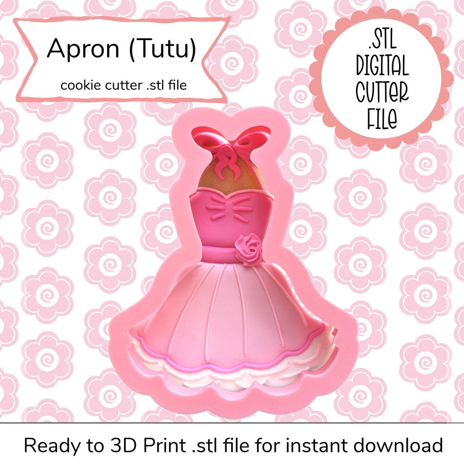 Apron (Tutu) Cutter STL File (digital file)