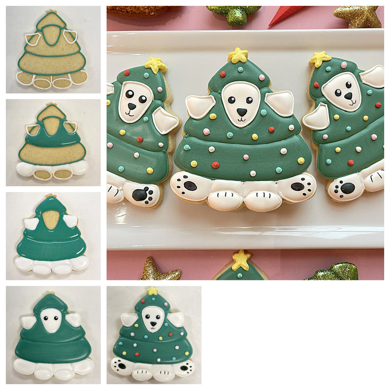 Christmas Tree Pup Cookie Cutter
