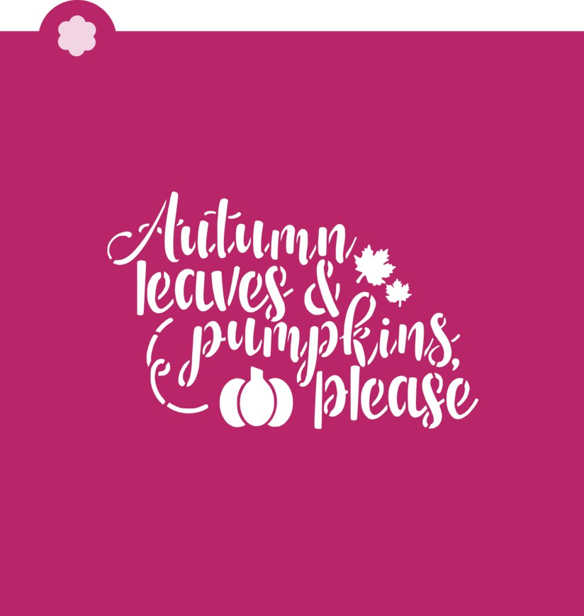 Autumn Leaves & Pumpkin Please Club Box Stencil