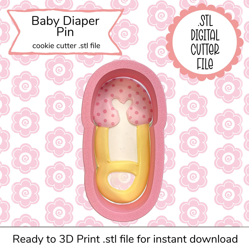 Baby Diaper Pin Cutter STL File (digital file)