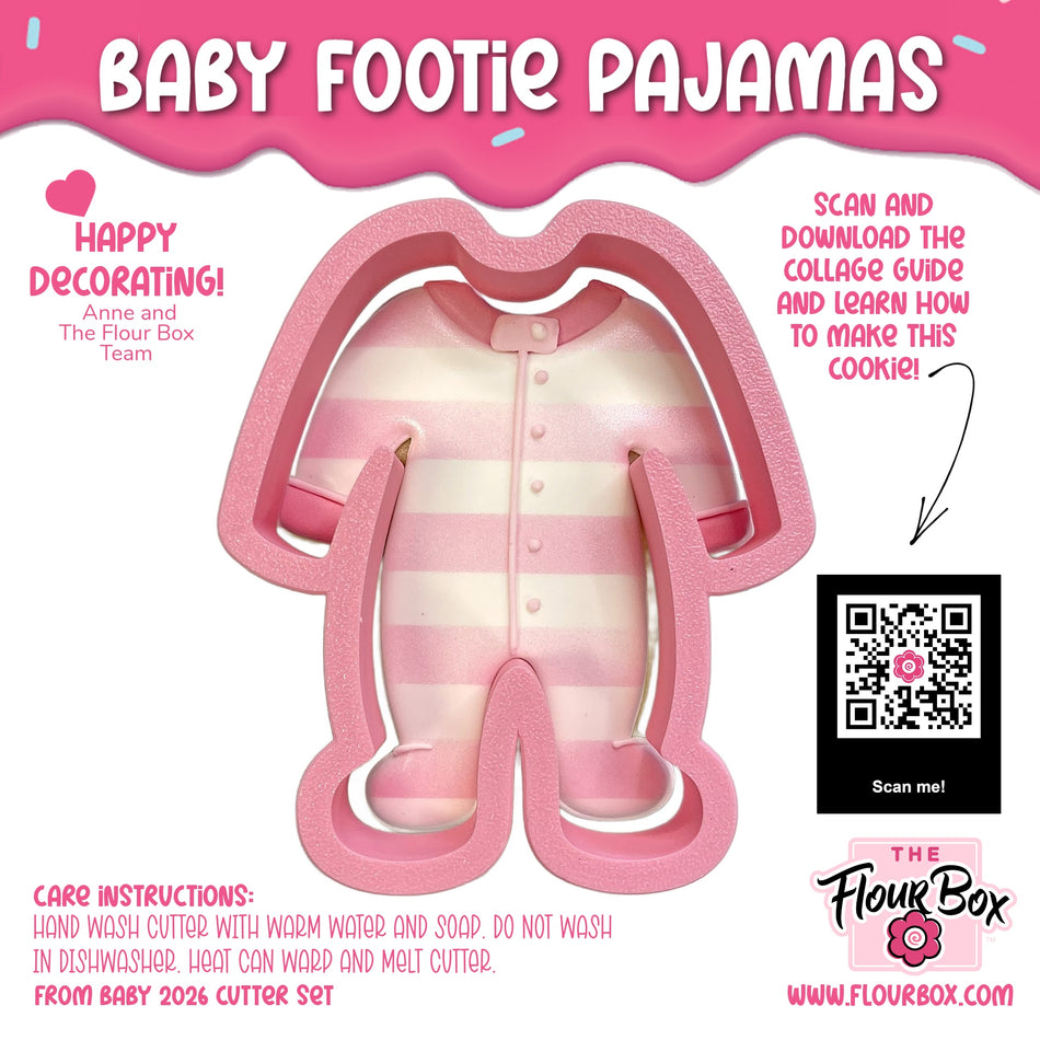 Baby Footie Pajamas Cookie Cutter