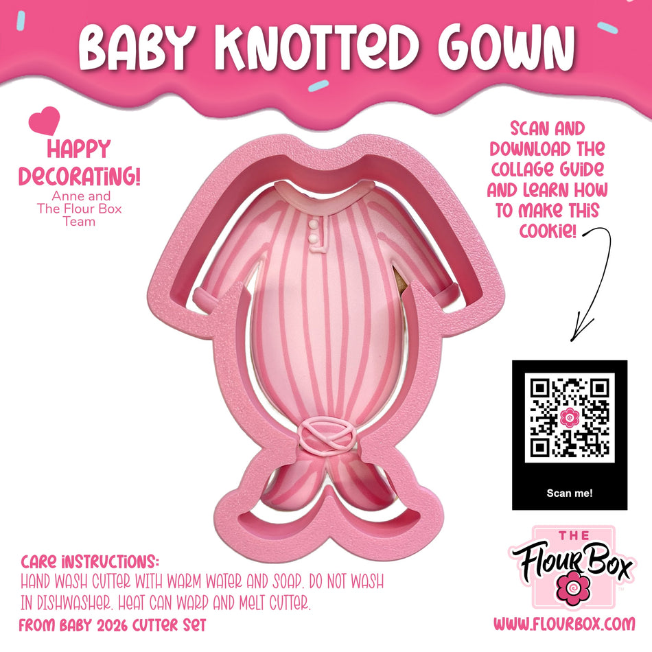 Baby Knotted Gown Cookie Cutter