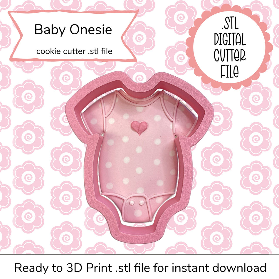 Baby Onesie Cutter STL File (digital file)