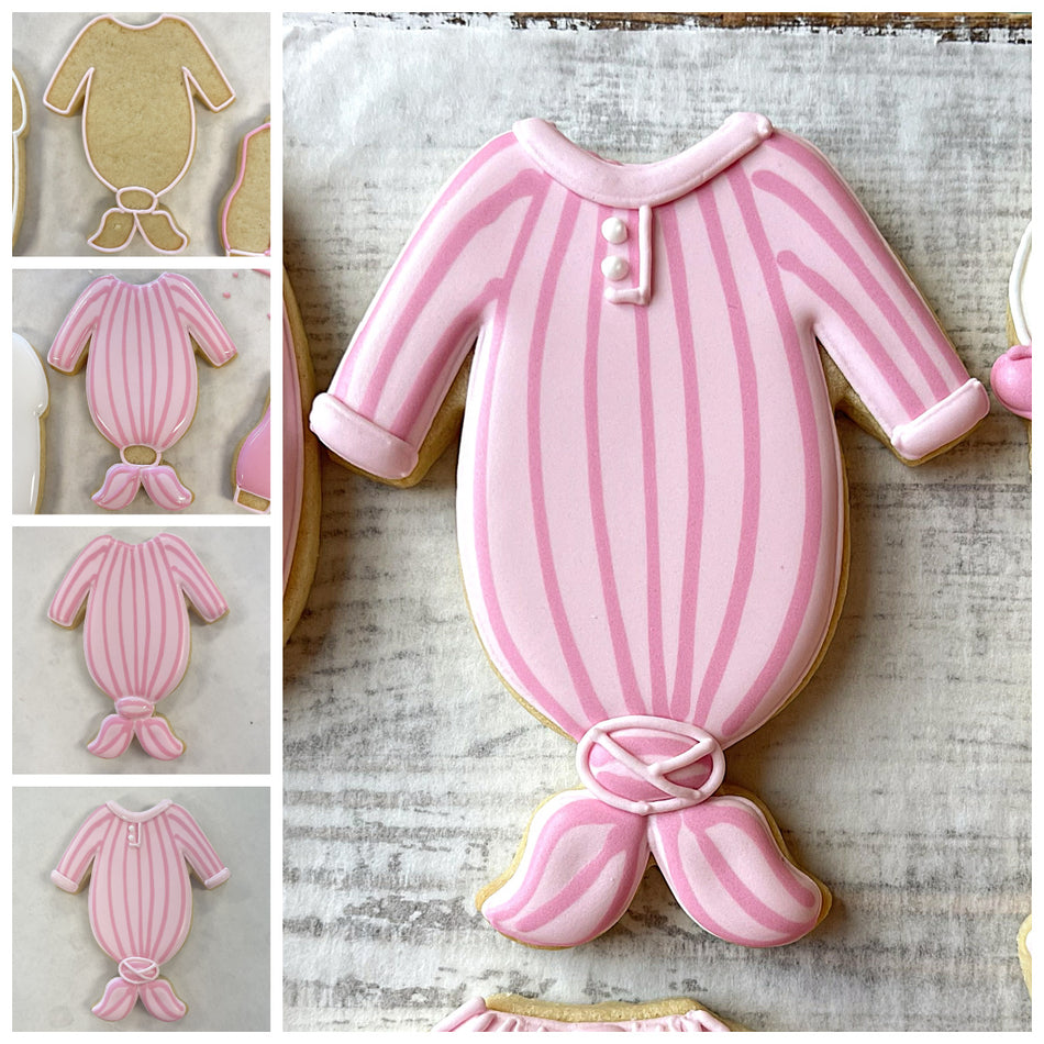 Baby Knotted Gown Cookie Cutter