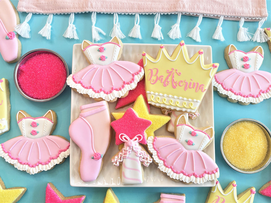 Ballet Cookie Cutter BUNDLE (5 cutters) with STENCIL