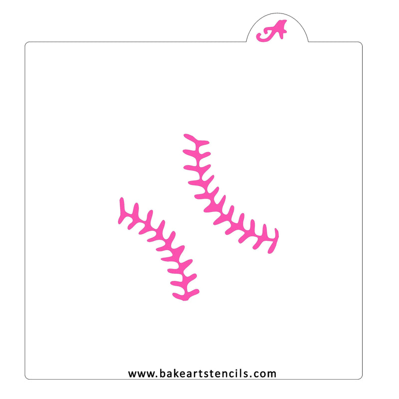 Baseball BakeArt Stencil