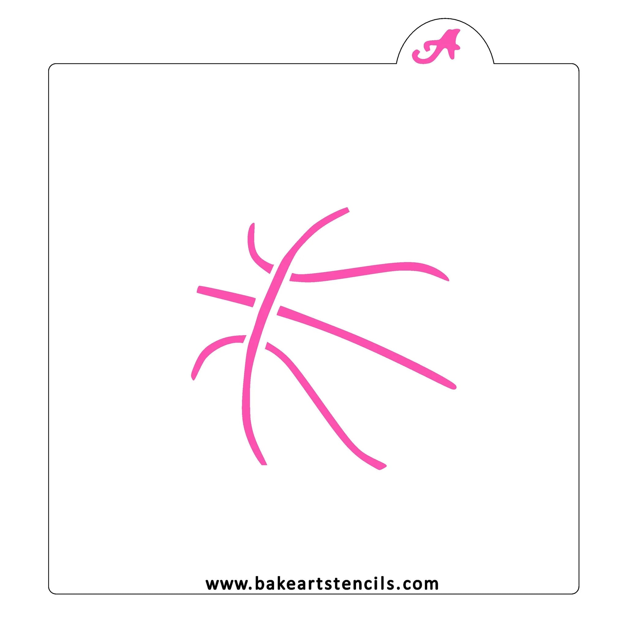 Basketball BakeArt Stencil
