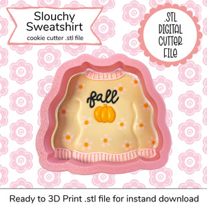 Slouchy Sweatshirt STL Cutter File (digital file)