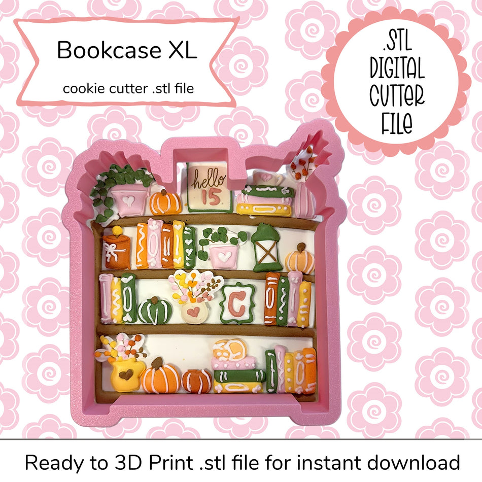 Bookcase XL Cutter STL File (digital file)