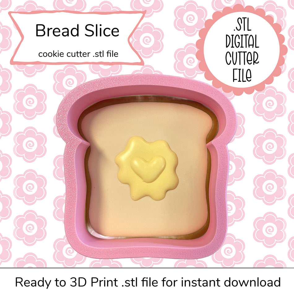 Bread Slice Cutter STL File (digital file)