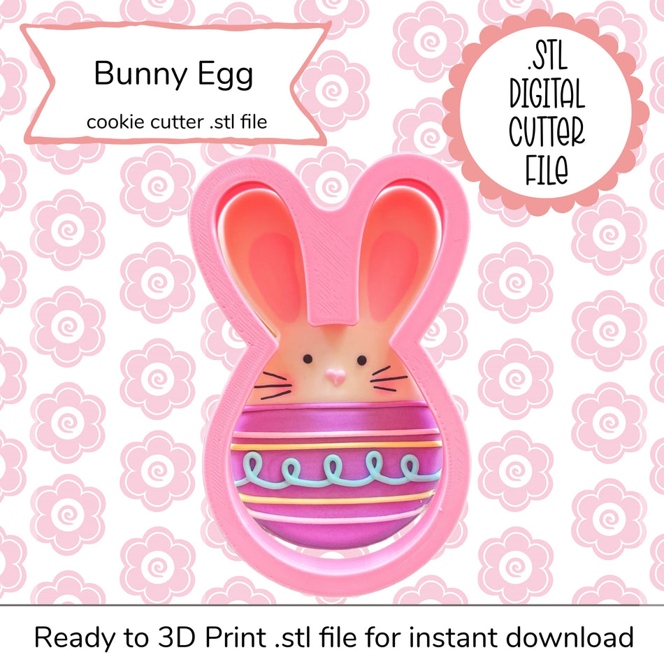 Bunny Egg Cutter STL File (digital file)