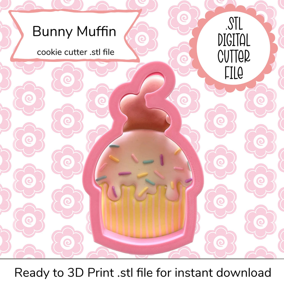 Bunny Muffin Cutter STL File (digital file)