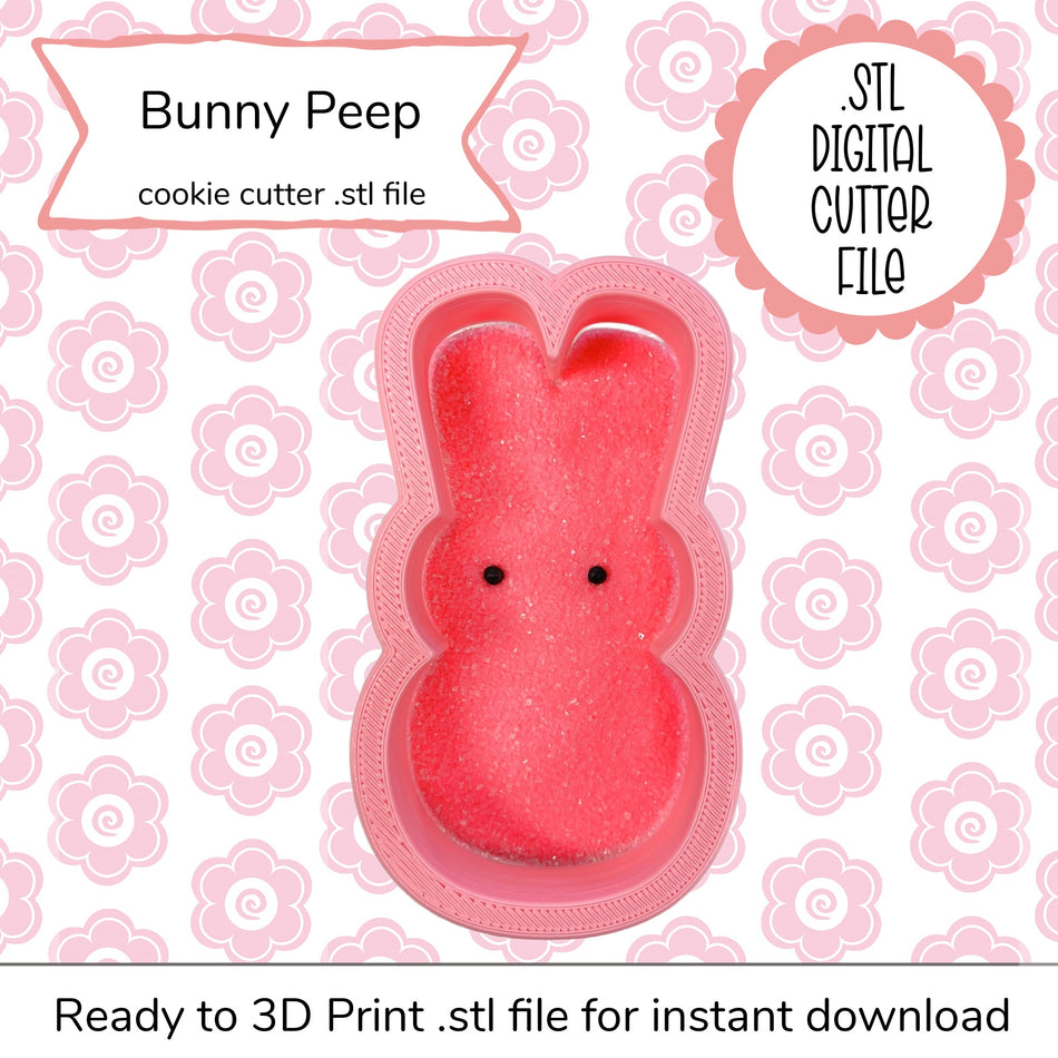 Bunny Peep Cutter STL File (digital file)