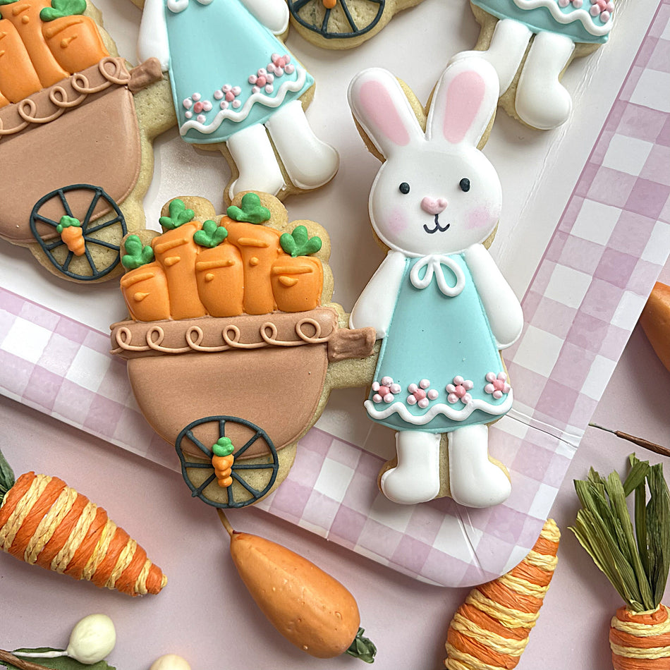 Bunny with Carrot Cart Cookie Cutter