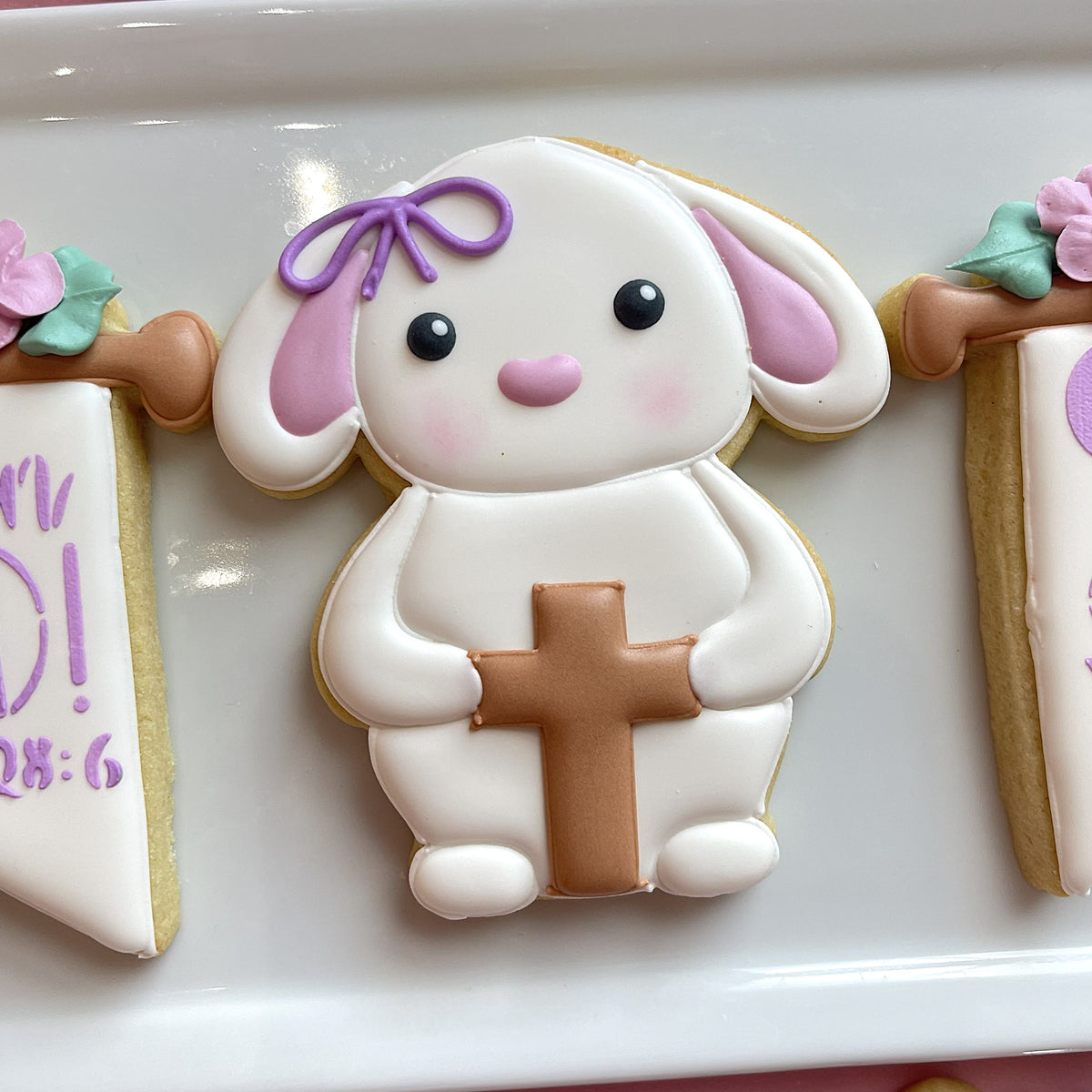 Bunny with Cross Cookie Cutter