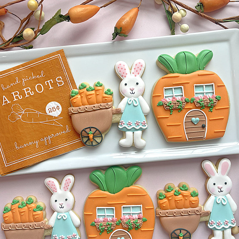 Carrot House Cookie Cutter BUNDLE (2 cutters)