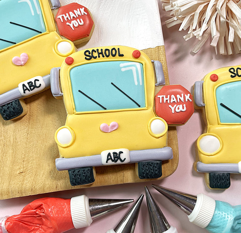 Bus with Stop Sign Cookie Cutter