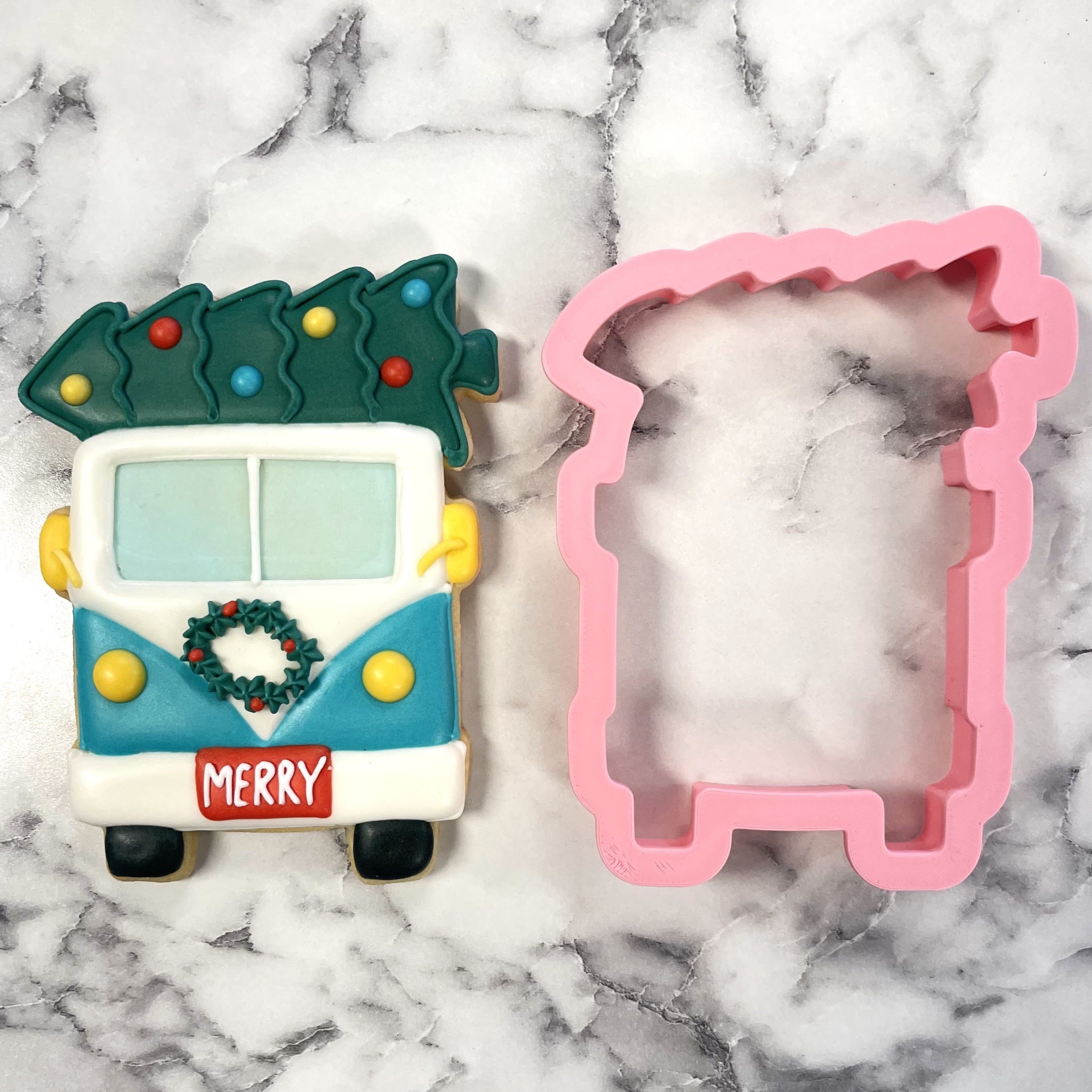 Bus with Tree Cookie Cutter