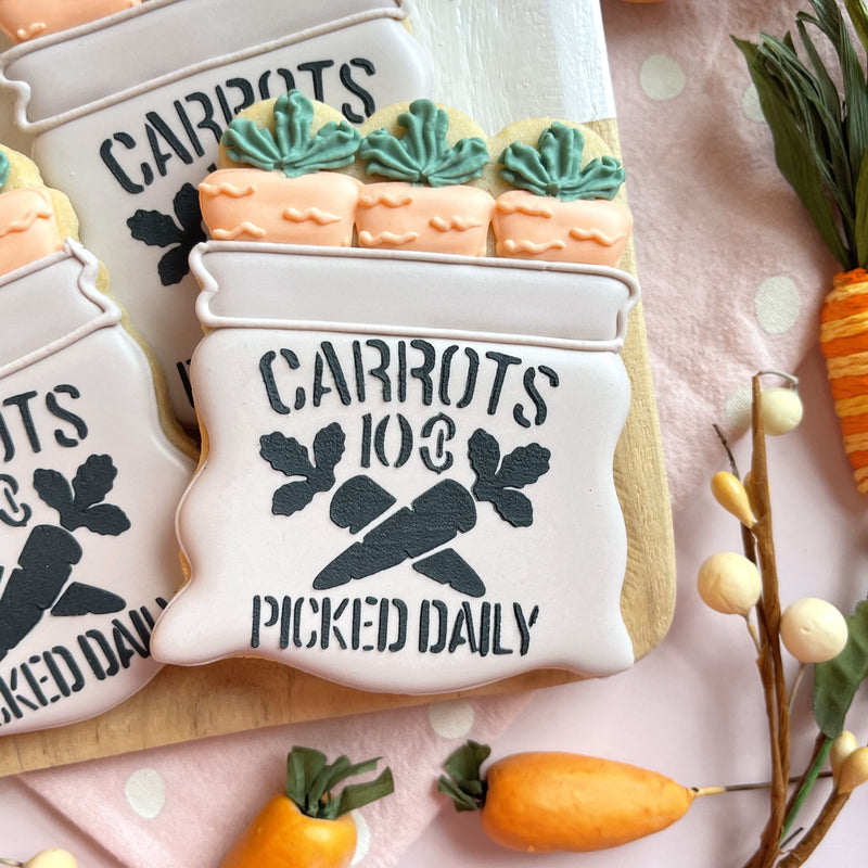 Carrots Picked Daily Stencil