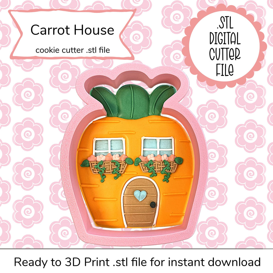 Carrot House Cutter STL File (digital file)