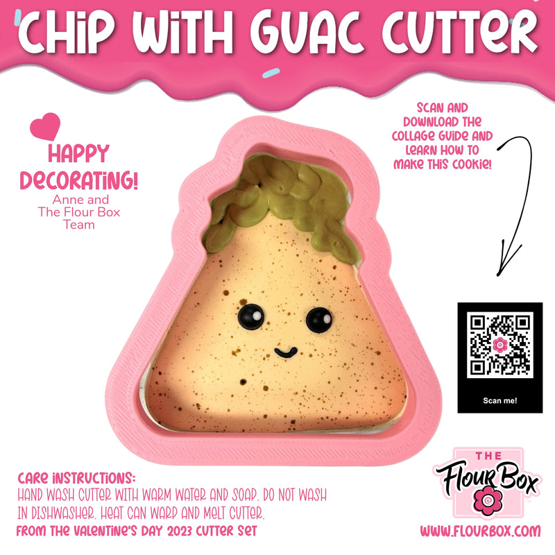 Chip with Guac Cookie Cutter