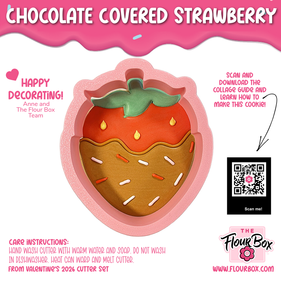 Chocolate Covered Strawberry Cookie Cutter