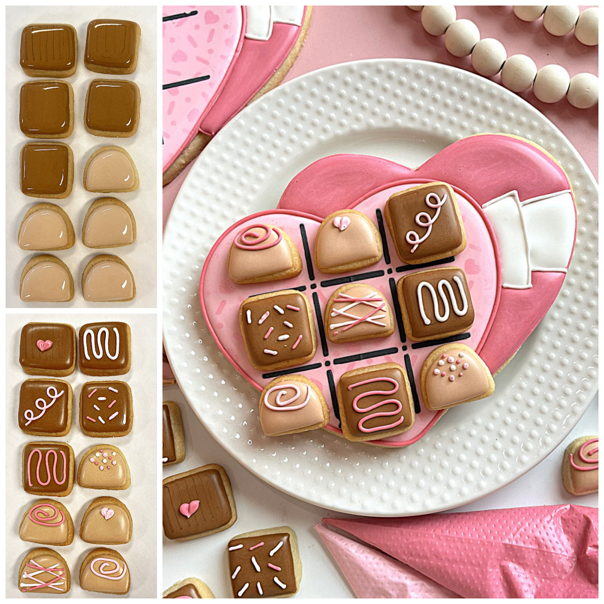 Chocolate Box Tic Tac Toe Cookie Cutter Set