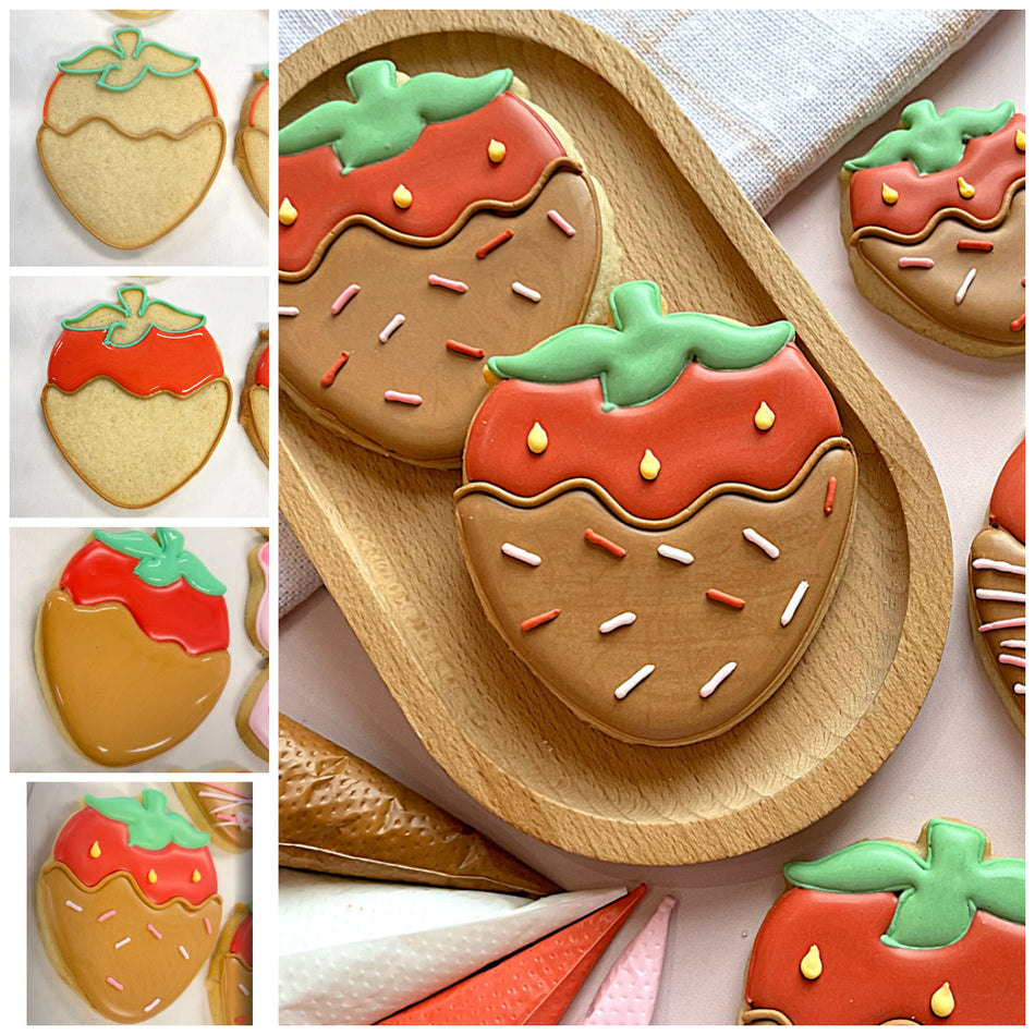 Chocolate Covered Strawberry Cookie Cutter