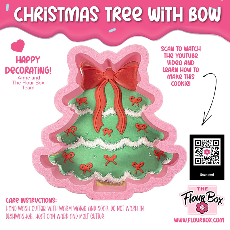 Christmas Tree with Bow Cookie Cutter