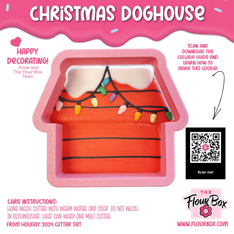 Christmas Doghouse Cookie Cutter