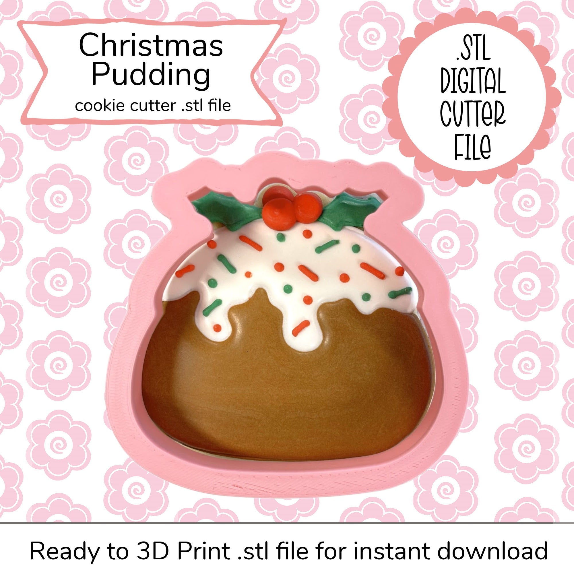 Christmas Pudding STL Cutter File (digital file) – The Flour Box