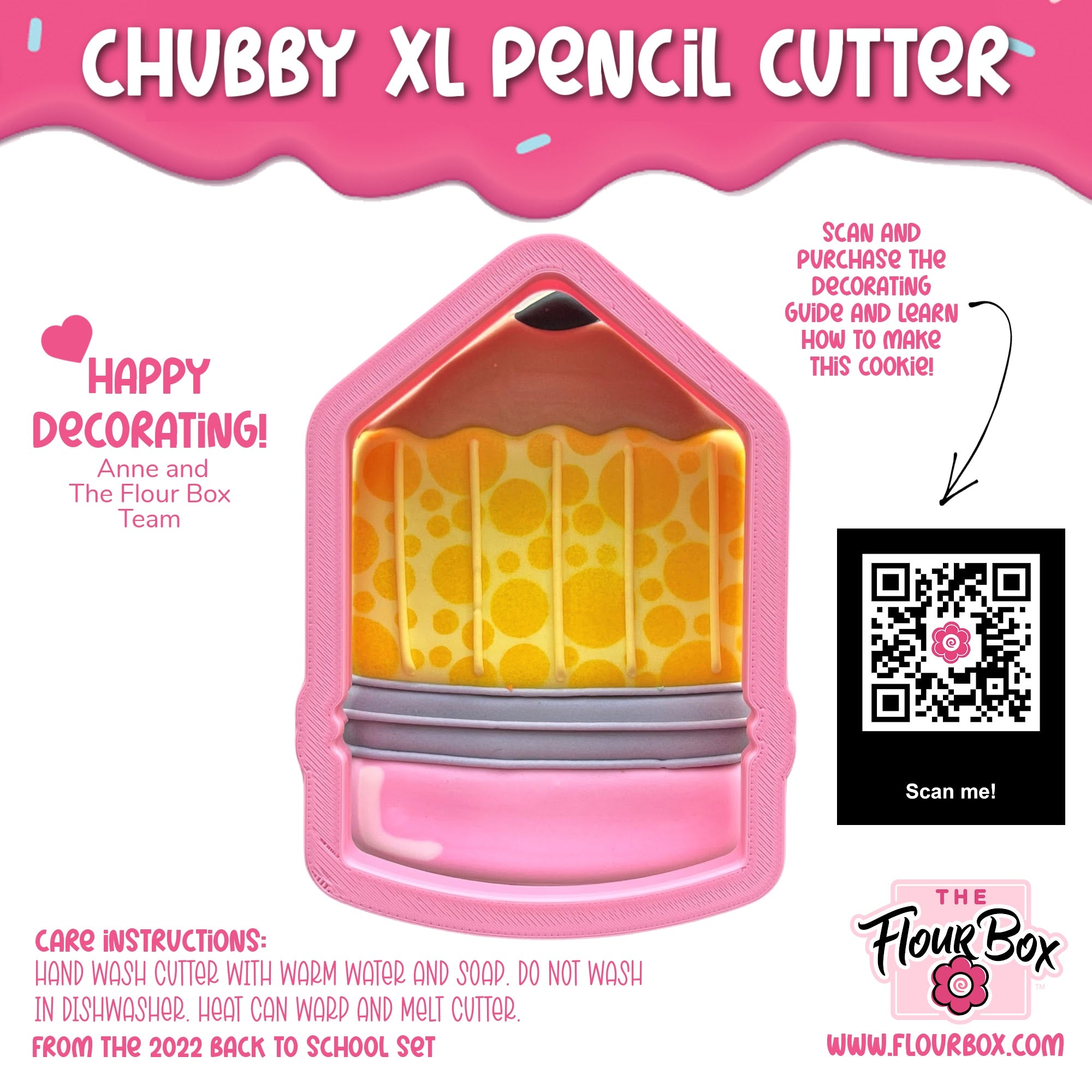 Chubby XL Pencil Cookie Cutter