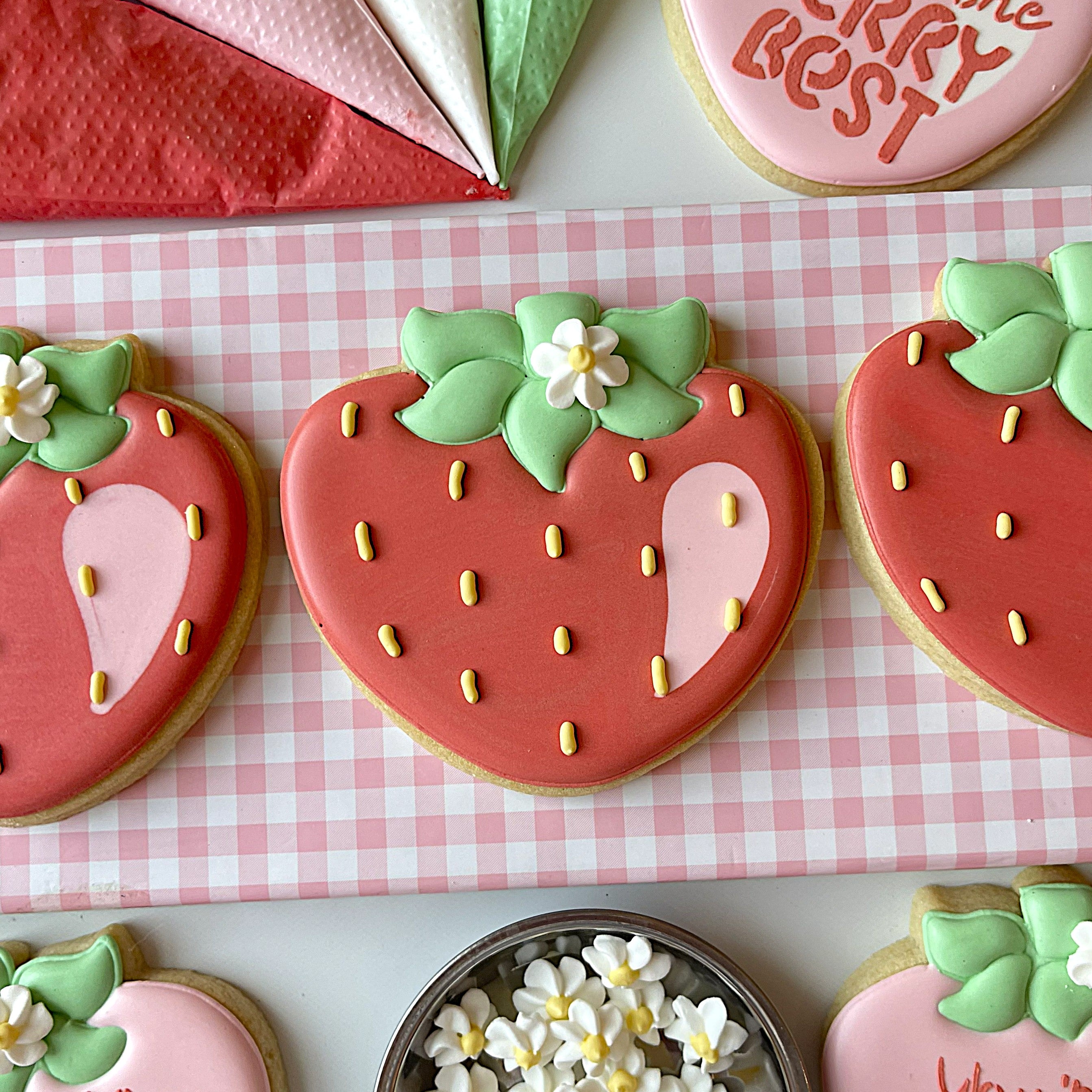 Strawberry Cookie Decorating Kit