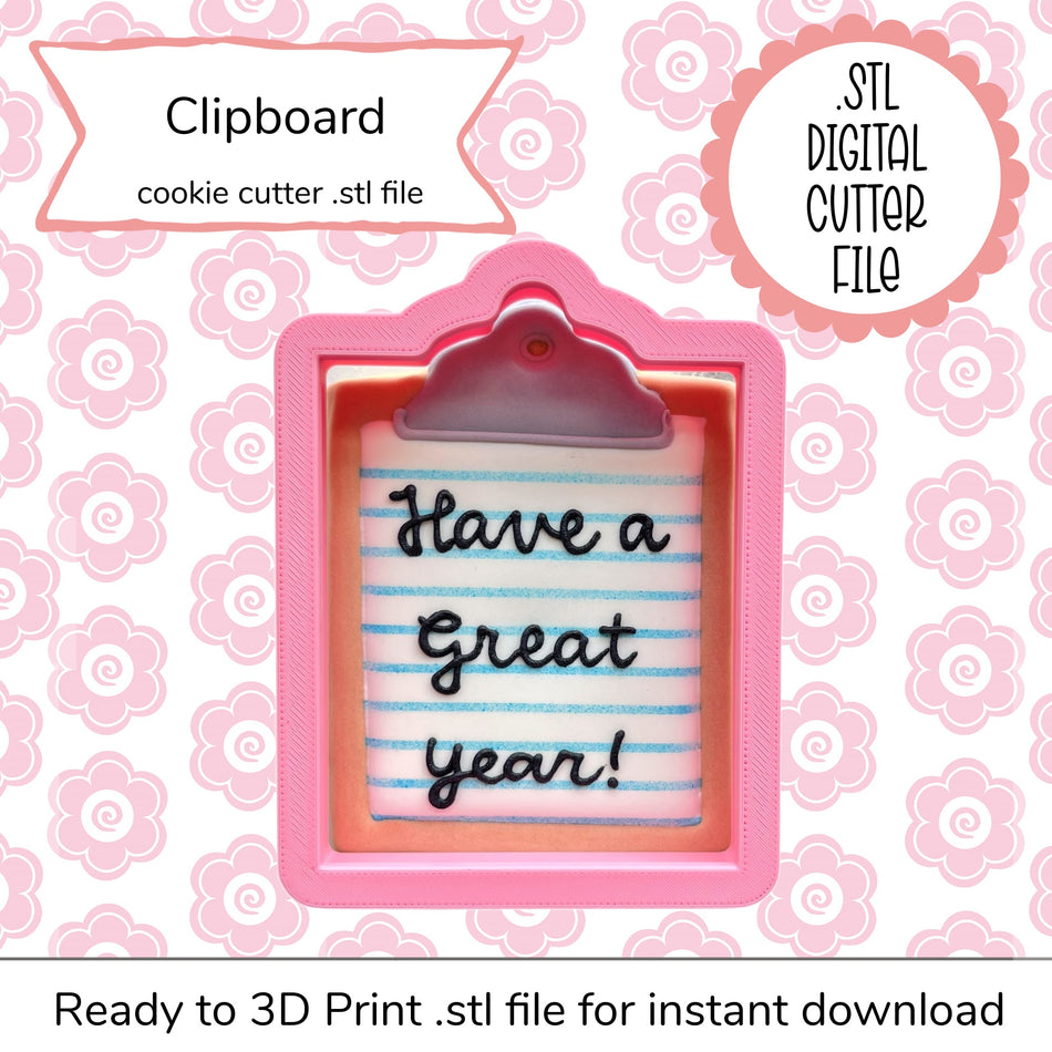 Clipboard Cutter STL File (digital file)