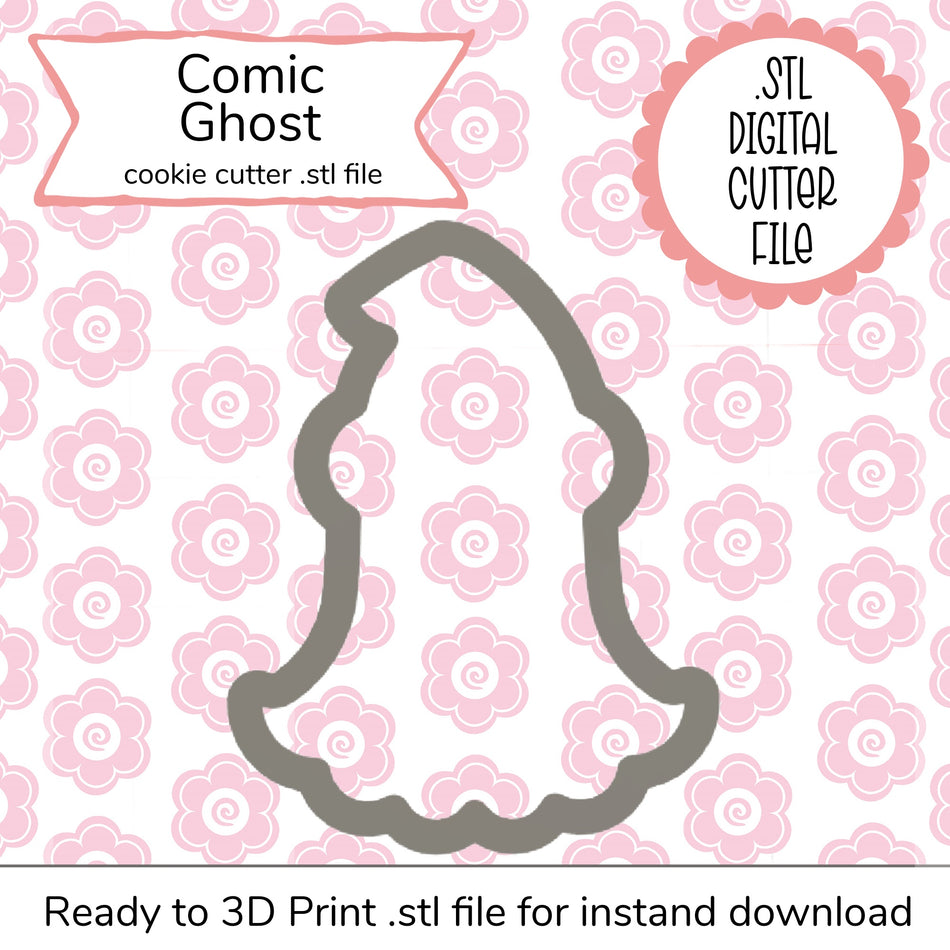 Comic Ghost Cutter File (digital file)