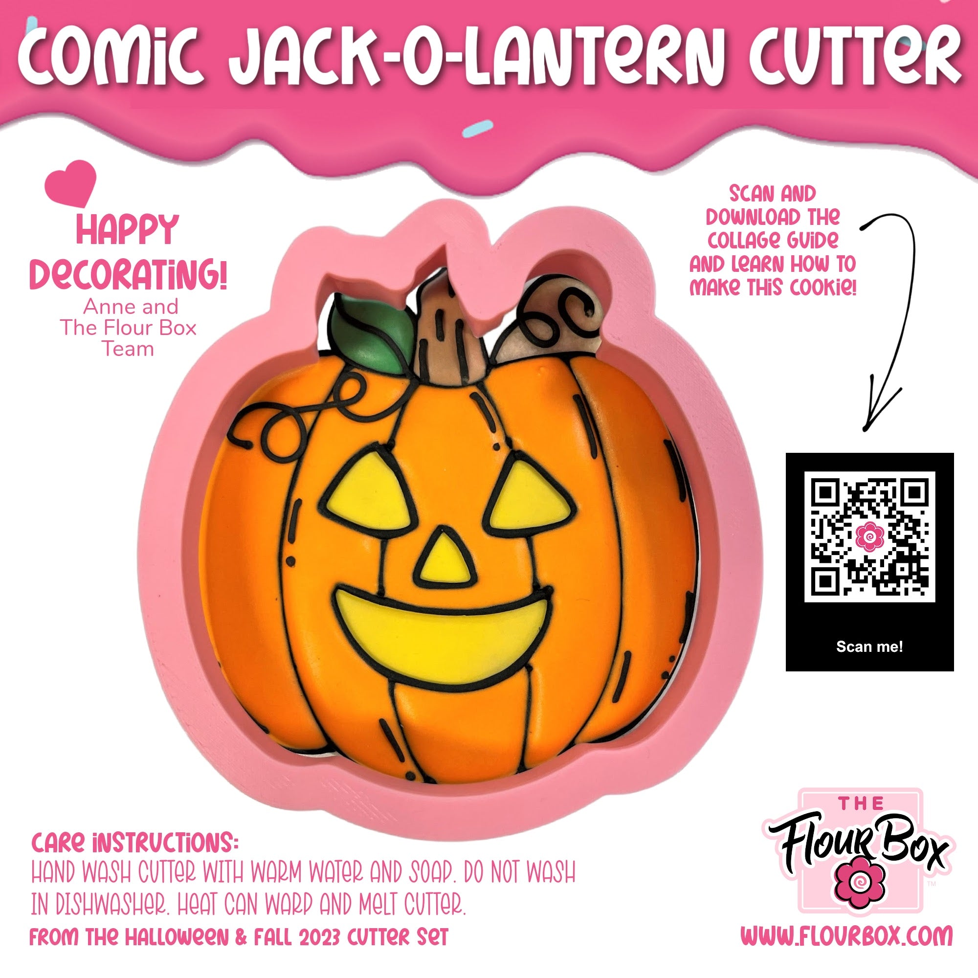 Comic Jack-o-Lantern Cookie Cutter