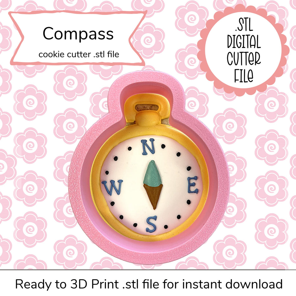 Compass Cutter STL File (digital file)