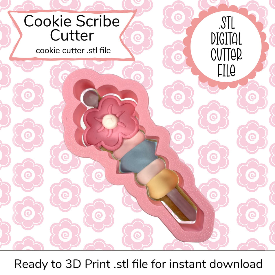 Cookie Scribe Cutter STL File (digital file)