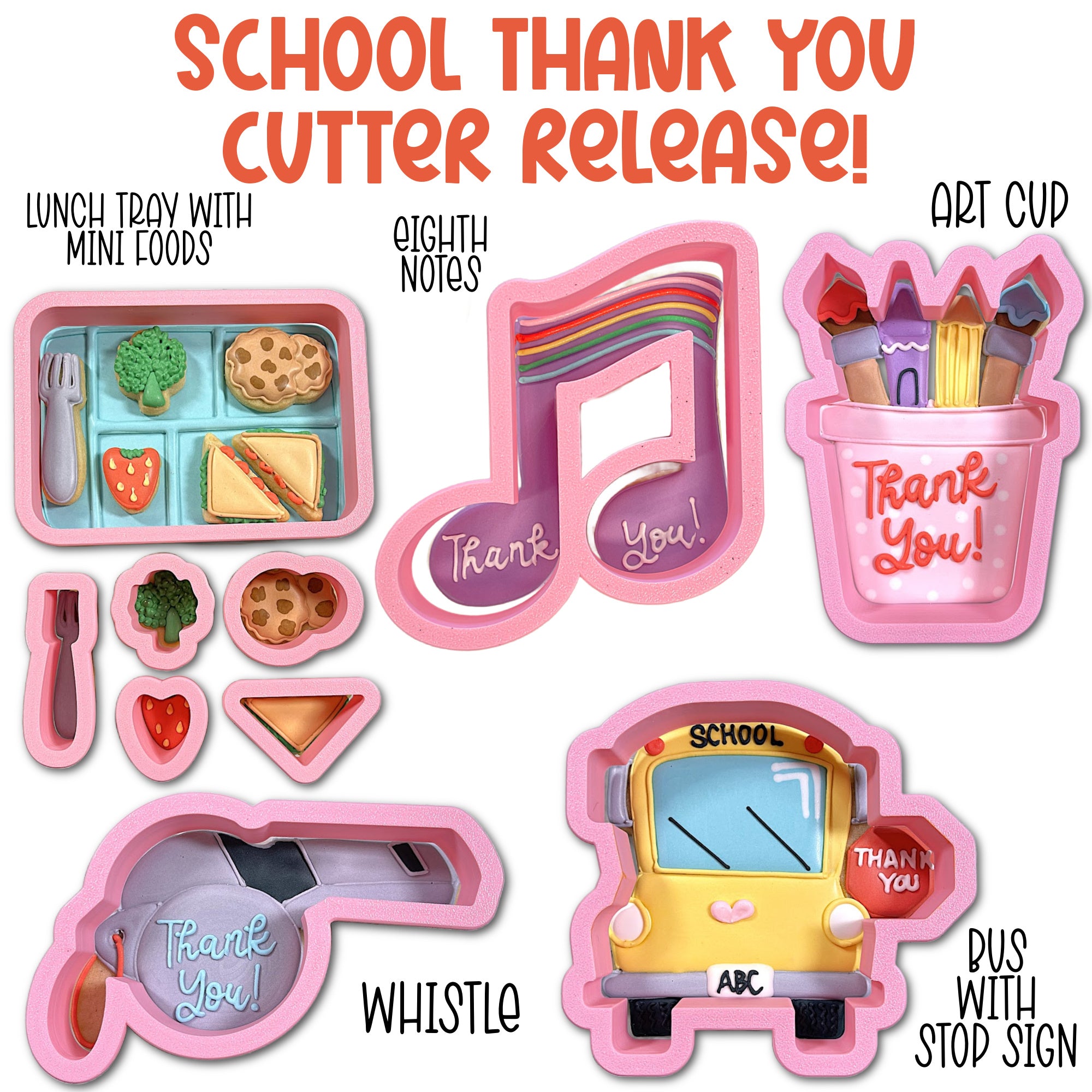 School Thank You Cookie Cutter BUNDLE