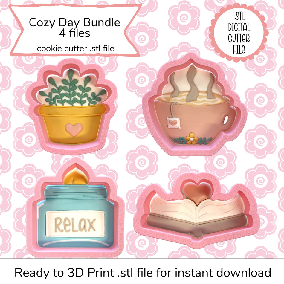 Cozy Day Cutter Bundle STL File (digital file)