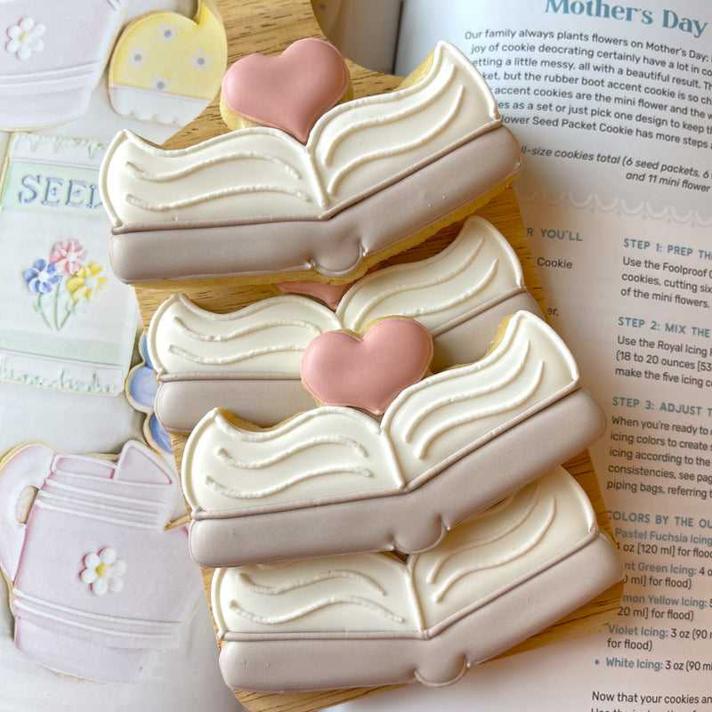 Cozy Open Book Cookie Cutter