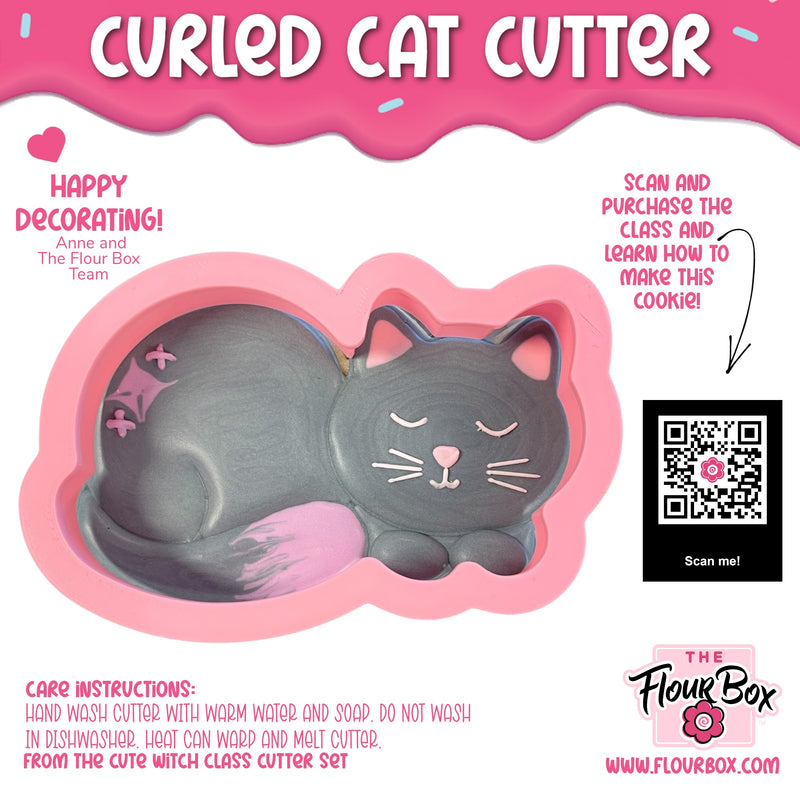 Curled Cat Cookie Cutter