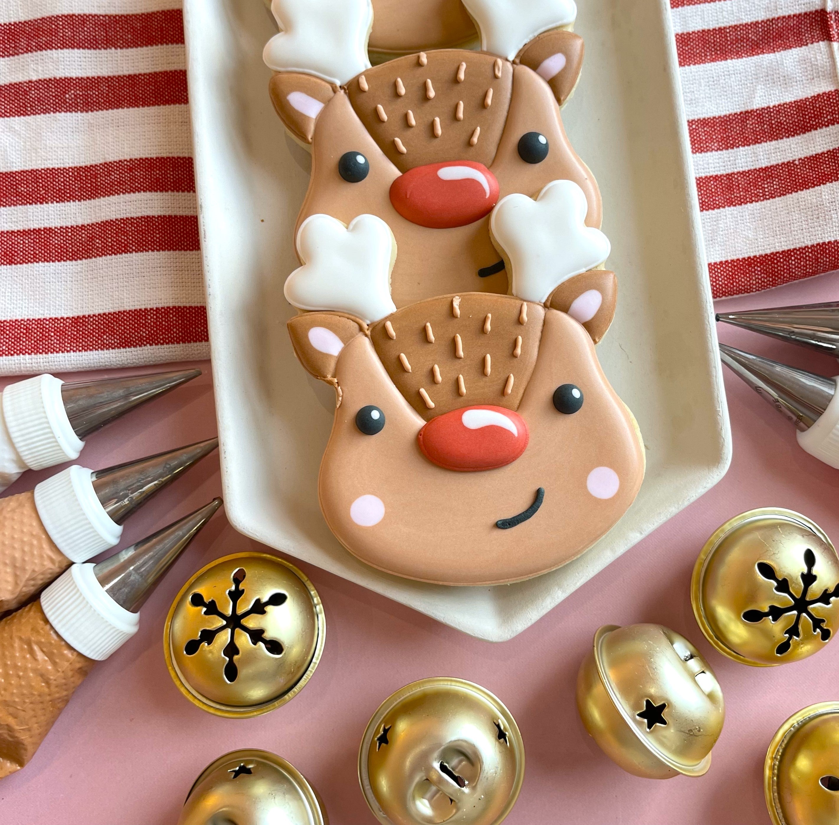 Cute Reindeer Face Cookie Cutter