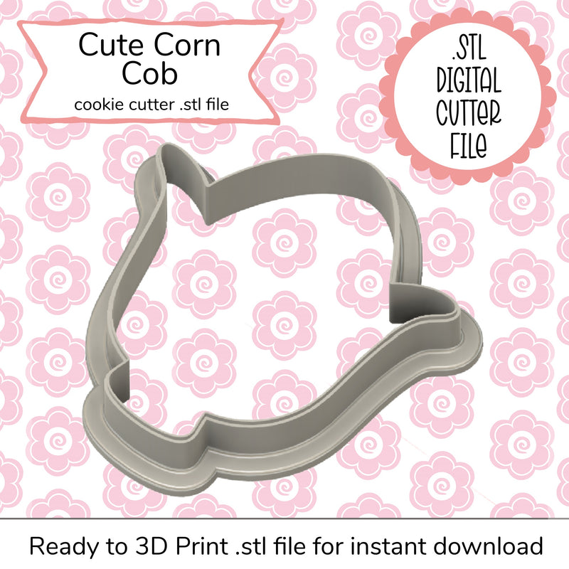 Cute Corn Cob Cutter STL File (digital file)