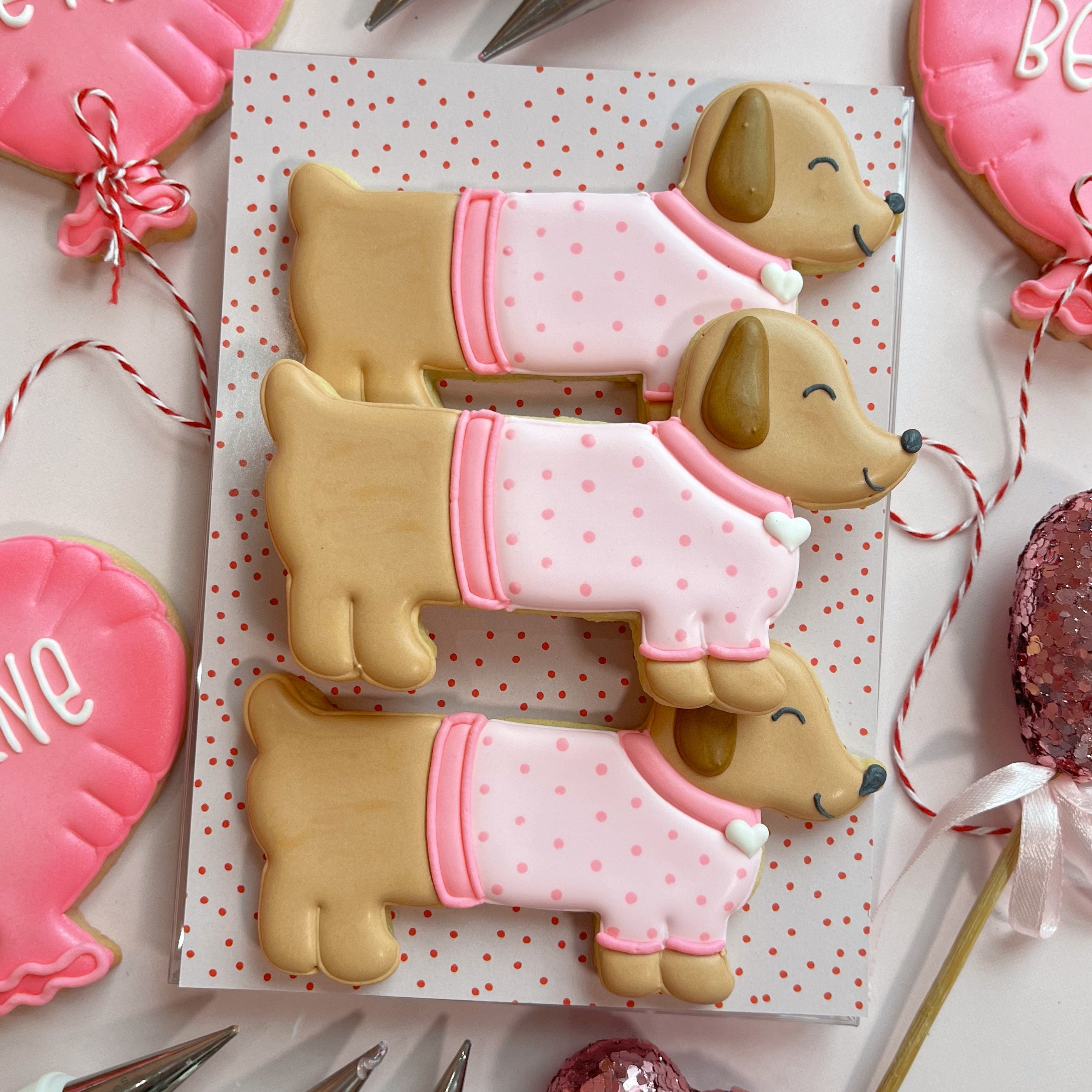 Dachshund Valentine Cookie Cutter BUNDLE