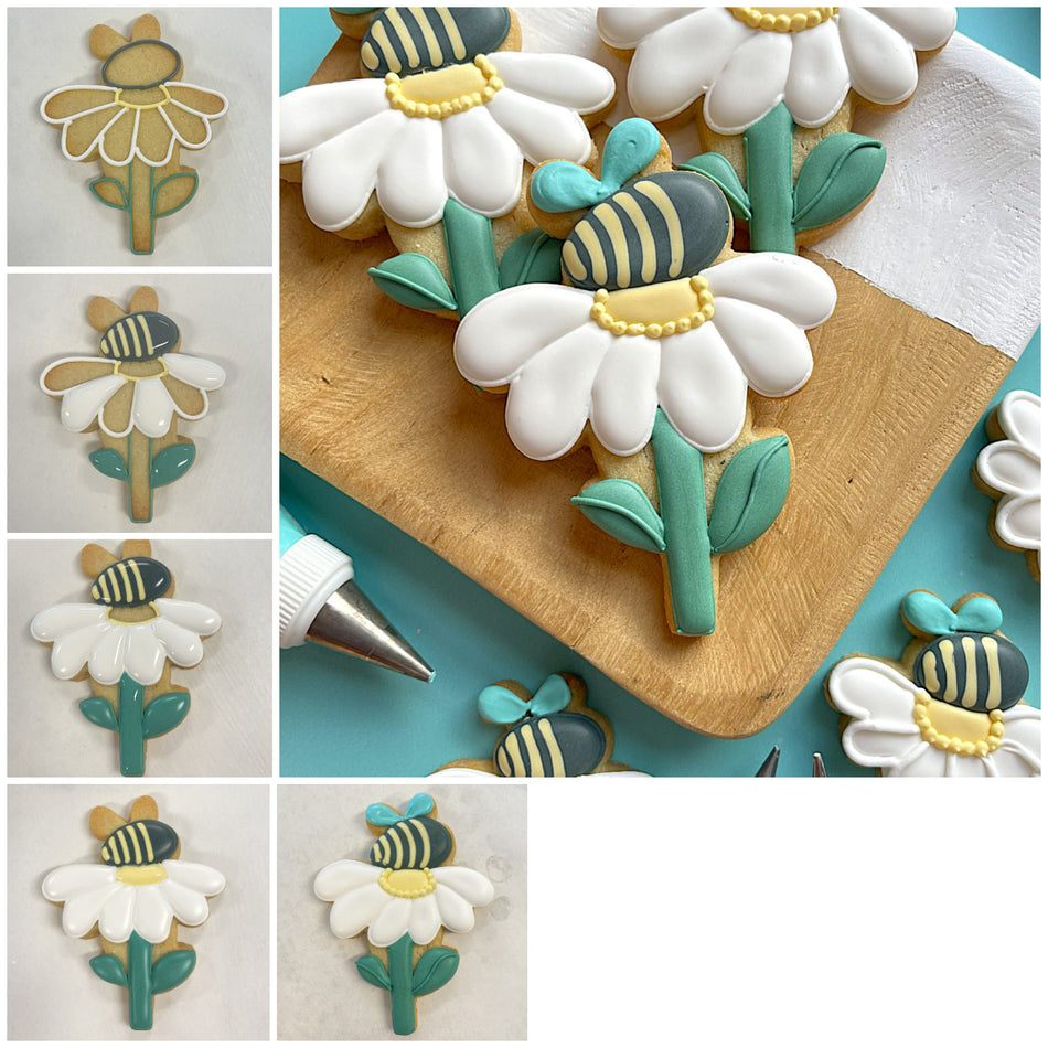 Daisy with Bee Cookie Cutter