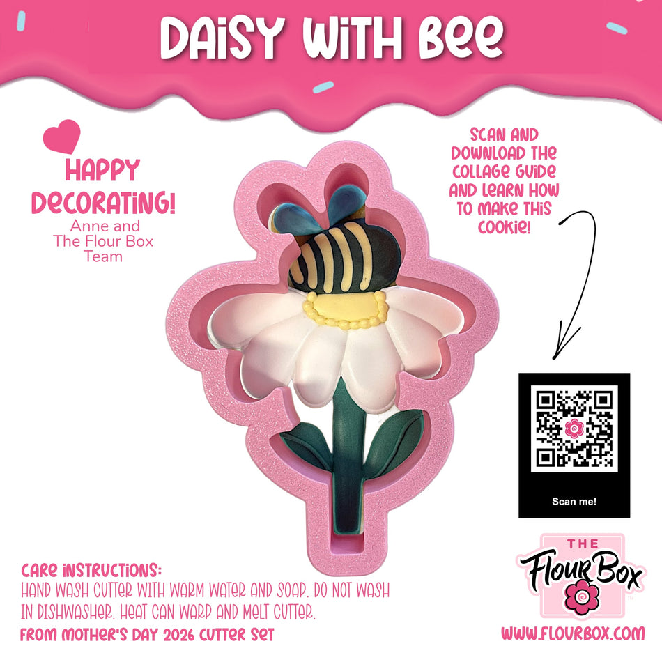 Daisy with Bee Cookie Cutter